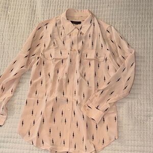 Equipment Cream Lightning Bolt Shirt